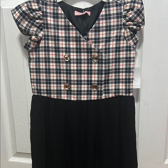 BCBGirls Other - BCBG Girls Plaid and Black Kids Casual Dress